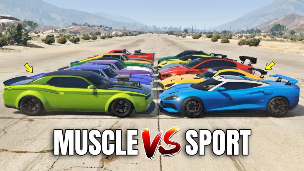 muscle car vs sports car